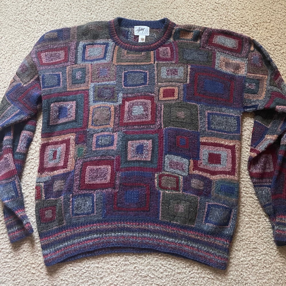 Hallet San Francisco Wool Sweater, Vintage, XL